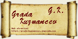 Grada Kuzmančev vizit kartica